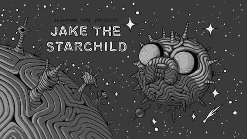 Jake the Starchild - title carddesigned by Jesse Balmerpainted by Benjamin Anderspremieres Sunday, March 18th at 7:15/6:15c on Cartoon Network