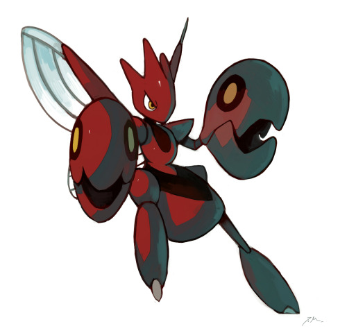 bluekomadori:Favorite bug type pokemon - ScizorIt’s for the pokeddexy challenge C: