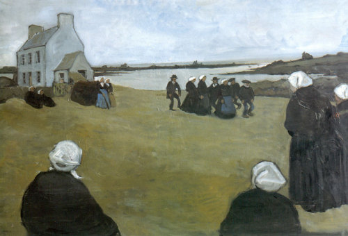 Breton dancing, 1906, Alexandre BenoisMedium: oil,canvas