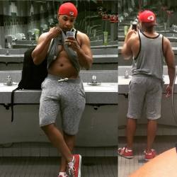 princedhunglow:  Today was a great day at the gym. I’m tired asf!  Looking good