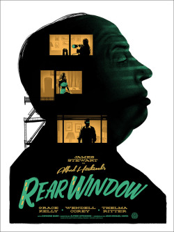 kogaionon:  Rear Window by    Ghoulish Gary Pullin / Facebook / Twitter / Tumblr / Instagram / Store  18&quot; x 24&quot;  screen prints, regular edition of 225 and variant edition of 125. Available from Mondo at a random time on   Thursday, February