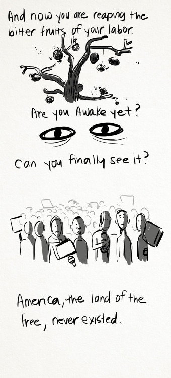aphtoncorbin:  I made a comic, to express some of the emotions I’ve felt due to the latest election results! We have work to do.  
