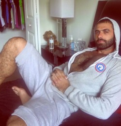 Extraordinarily handsome, hairy man - WOOF