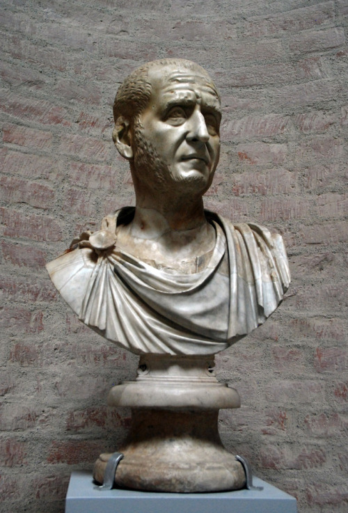 Emperor Decius. C. 250 AD. Marble. Musei Capitolini, Rome.myglyptothek: Faces of ancient Rome 