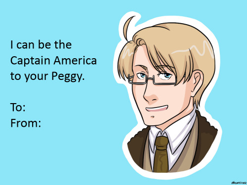 Happy Valentines Day! Here Are Some Corny Hetalia Valentines Cards - Feel Free To Use Them! (Thanks To
