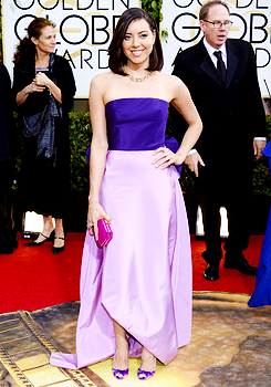 tfey:Aubrey Plaza attends the 71st Annual Golden Globe Awards held at The Beverly Hilton Hotel on Ja