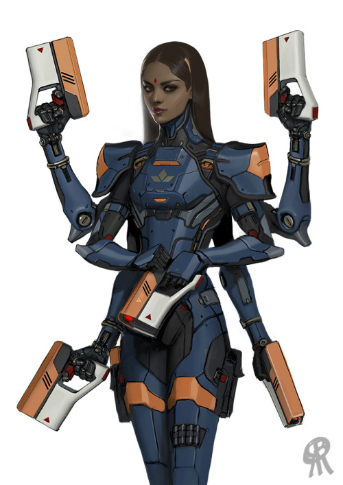 Kali body armor by PapaNinja @middleworldfantasy@we-are-starfinder