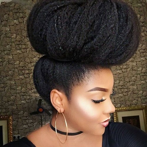 Bun up @naturalhairloves &mdash;&mdash;&mdash;&mdash;&mdash;&mdash;&mdash;&mdash;&mdash;&mdash;&mda