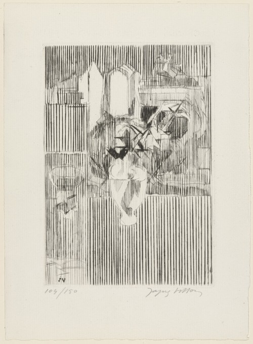 Little Vase of Flowers (Petit vase de fleurs), Jacques Villon, 1949, MoMA: Drawings and PrintsTransf