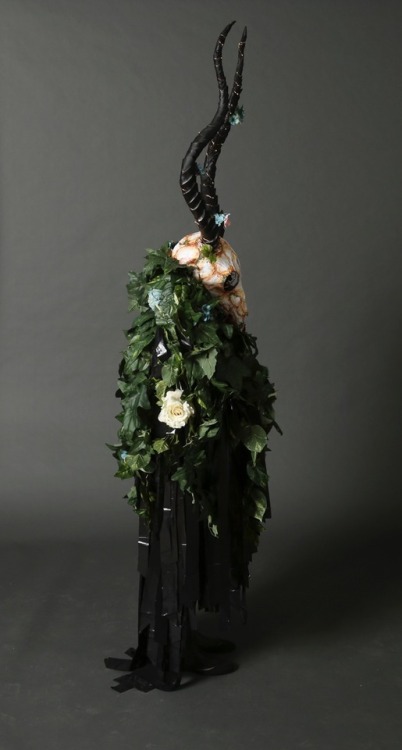 paralititanstromeri:luri-doodles:The Ultimate EvolutionCrafted from wire, paper, faux plants, garbag