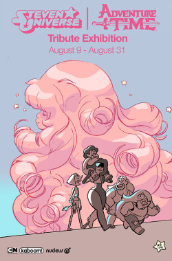 ca-tsuka:  Preview of Steven Universe &amp; Adventure Time Tribute Exhibition in Nucleus gallery.