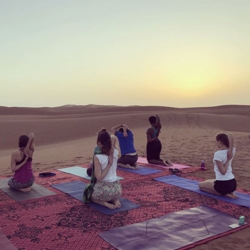 Yoga. Bare in mind that the desert is a perfect place for yoga. Imagine yourself in the middle of th