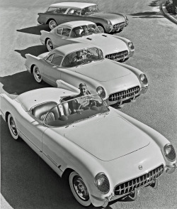 chromjuwelen:  1954 Corvette Concept Cars, Nomad Wagon, Corvair Fastback, Hardtop and Convertible (by coconv) 