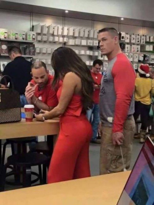 cruellasethvil:  Well here’s your proof ladies John Cena will hold your purse In public.
