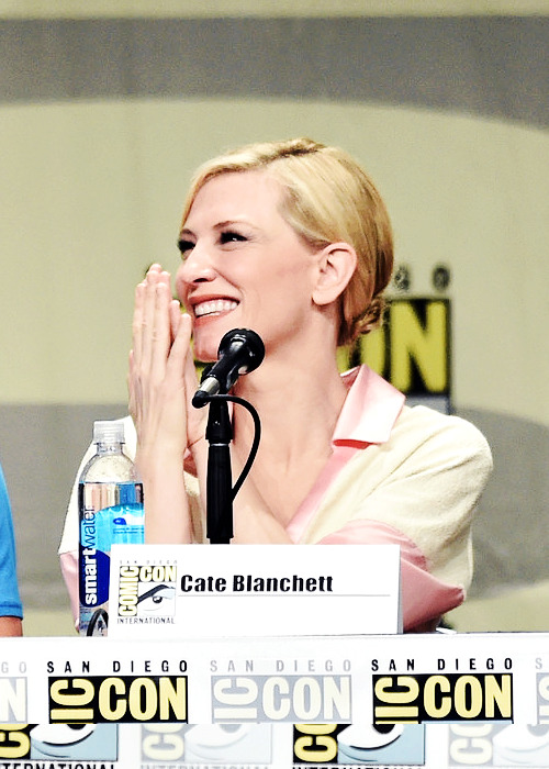 whateveryousaybye:  Cate Blanchett attends the Warner Bros. Pictures panel and presentation