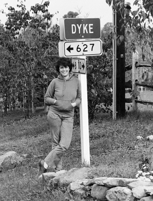 oddwomen:JEB (Joan E. Biren) Self-Portrait, Dyke, Virginia, 1975