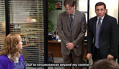 reasonandfaithinharmony: me @me re: the consequences of my own actions The Office: Sabre (6x15)