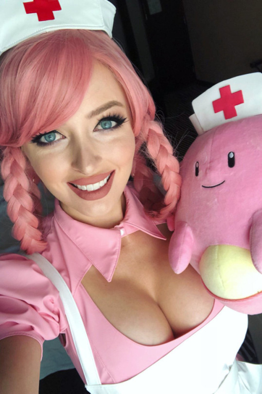 awesomecosplaygirls:Kristen Lanae as Nurse Joy from Pokémon