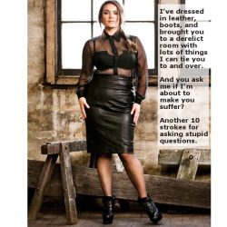 flr-captions:I’ve dressed in leather, boots,