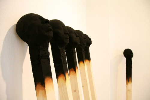 nianiadina:  risasaurusrex:  lovedomidee:  pulmonaire:  Matchstickmen by Wolfgang Stiller is a series of a depiction of people that are literally burnt out.  Wow, I think I love this  This is amazing.  Wow 