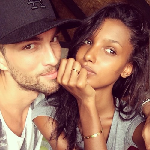 securelyinsecure:  Beautiful couple - Models Jasmine Tookes and Tobias Sorensen