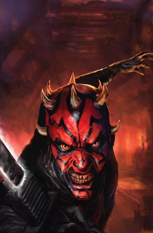 star-wars-comics: Darth Maul: Son of Dathomir #1 textless SDCC variant cover by Chris Scalf