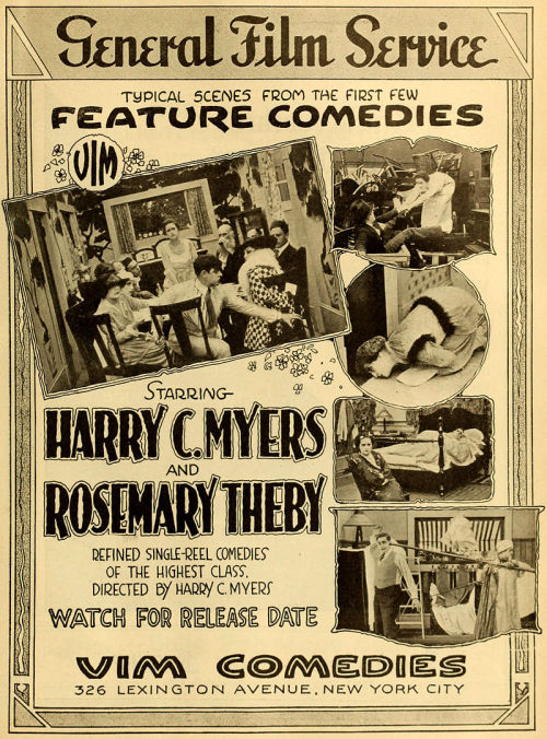  Advertisement (1916), unknown author.The Vim Comedy Company was a short-lived movie studio in Jacks
