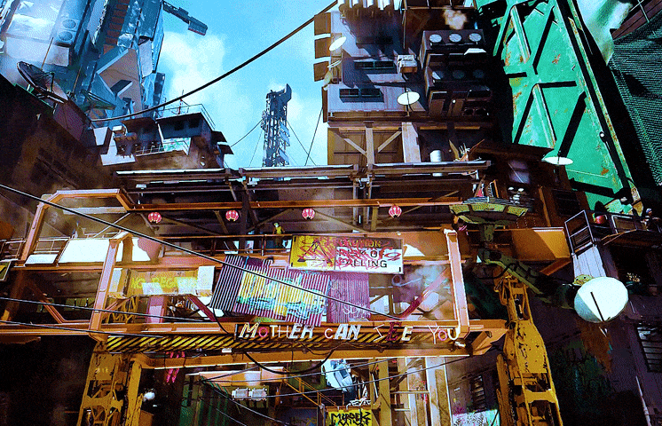 Cityscape Cyberpunk 2077 Phantom Liberty GIF–Cityscape Cyberpunk 2077  phantom liberty Advertising – finn og del GIF-er