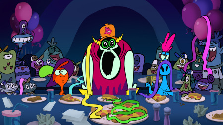 pachikun:  dannphan29:  Check out these AWESOME pictures from the new WOY episodes: The Fremergency Fronfact, and The Boy Wander~!!Hater looks like he’s out of his mind xD And Wander riding on top of the bubble is so cutee!!!  OMG Wander pretend to