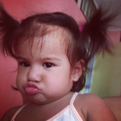 Amputatedmind:  Pipay: Tita Yayay, Am I Cute Now?  Haha:d #Pipay #Cute #Boo #Dungol