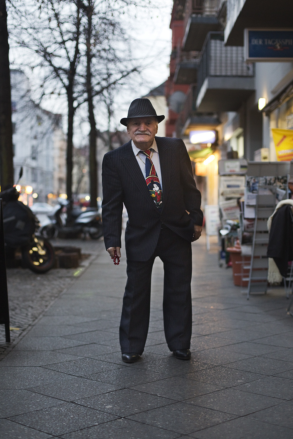 I met up with Ali for a quick cup of tea this afternoon around the corner from his house. It was his idea to shoot the photo in the spot where we used to out the front of my old work. (And yes, that is a Mickey Mouse tie!)