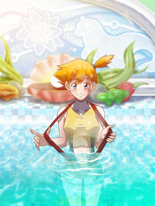 Misty Waterflower, a Pokemon trainer, is also the prestigious gym leader at Cerulean City. Her speci