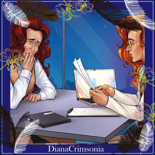  Here is a preview of an illustration by @dianacrimsonia! A combination of two worlds by @dianacrims