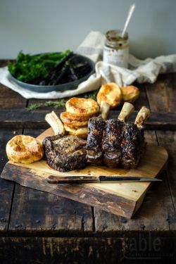 sweetsub41:  intensefoodcravings: Rib-Eye Roast &amp; Yorkshire Puddings | Table Twenty Eight  @buffalospirit