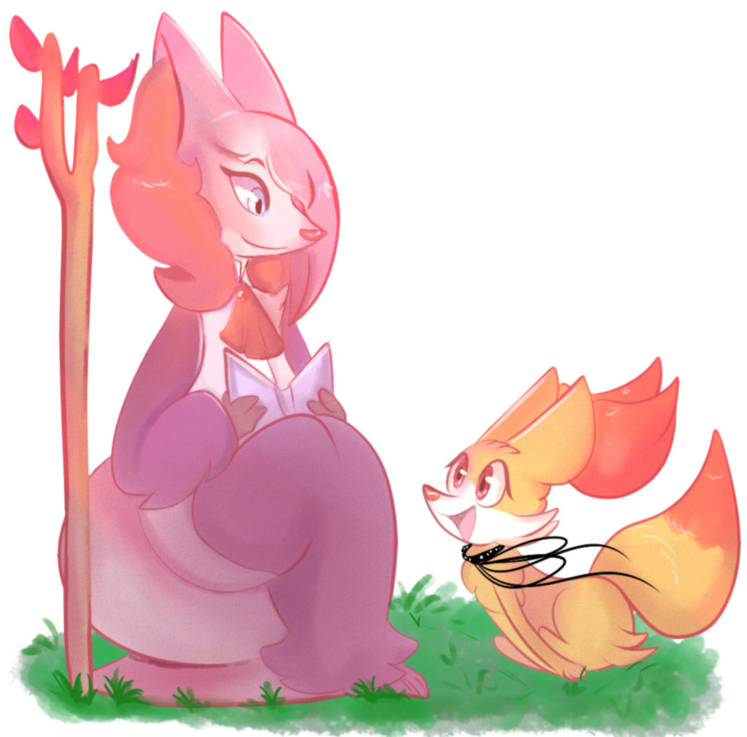 vestabraixen:A young Vesta looking up to Juno! ^w^!