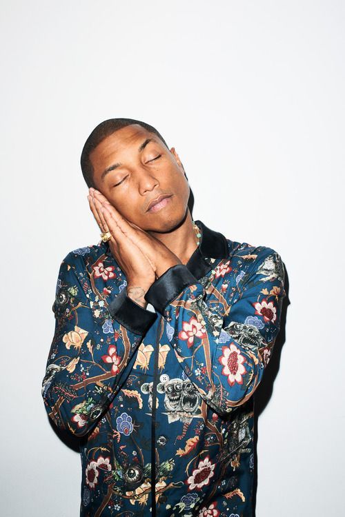farfetchon: Pharrell Williams rocking a silk print bomber