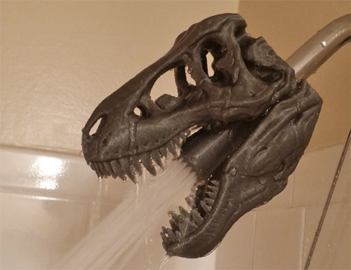 starcrossed-sky:  xenonucleic:  digg:  T-Rex skull shower heads justify the existence of 3D printers.  I need one of these in my life.  attn thepioden and also atlasing for jurassic park saga 