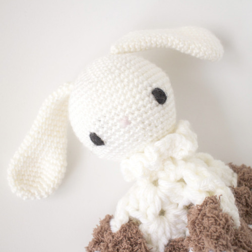 Made a little crochet bunny lovey for Baobao. You can read about the yarn and free pattern on my blo