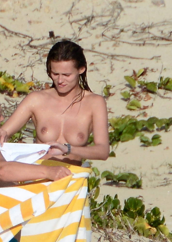 toplessbeachcelebs:Edita VilkeviciuteÂ and friend changing bikinis in St. Bartâ€™sÂ (April