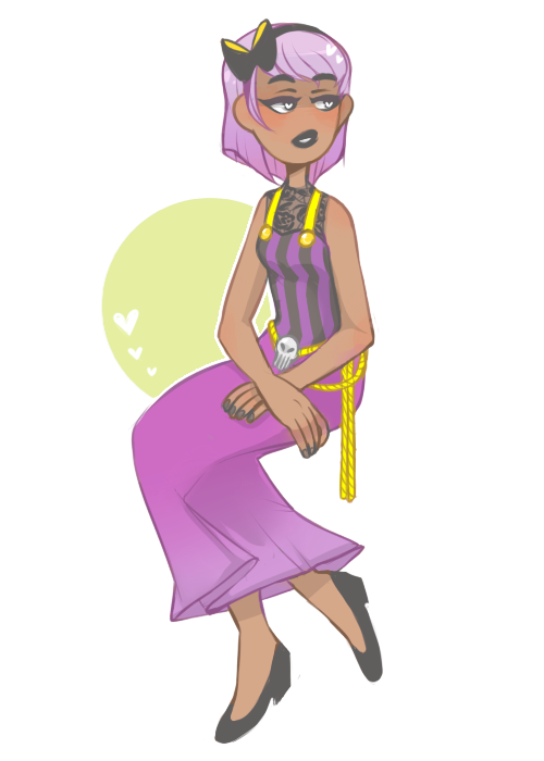 chaos7:dug up an old sketch and finished it before bed „„( roses velvet dress was probably my fave outfit of hers /)o(\ )