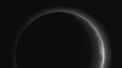 just–space:  Pluto From Behind  js