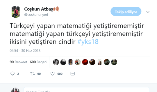 GELENEKSEL 2018 YKS TWEETLERİ