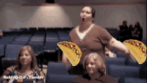 jamcake15:  reblog-gif:  Pizza Lovers Association president How can a man  Those are tacos