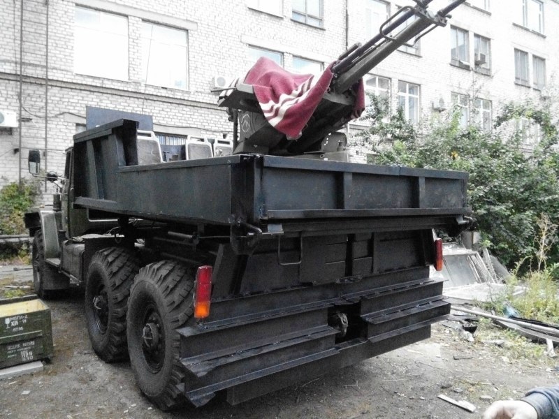 Gun trucks in Western-Ukrainian war from both sides of conflict