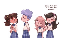 skyblob:Human High School AU updateThese group of friends obtained a new friend who