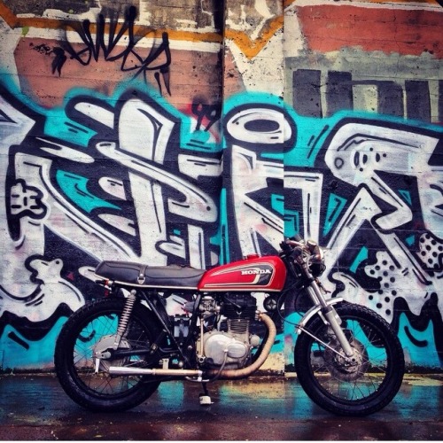 My babes cb360 hanging in abandoned building!