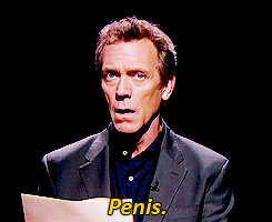 mistynats:  Hugh Laurie reciting terms approved for use by Viacom. 