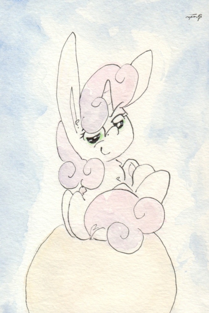slightlyshade:This devious Sweetie is up to no good! x3