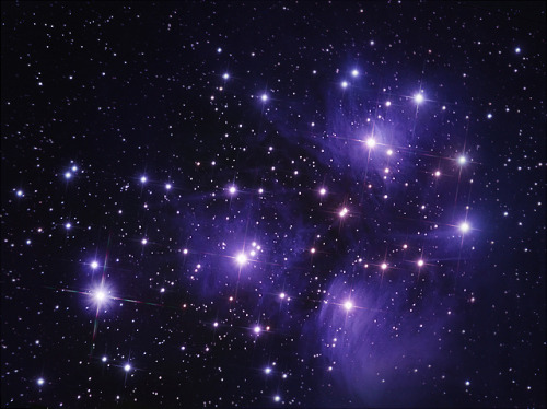 astronomyblog: Pleiades by Chuck Manges