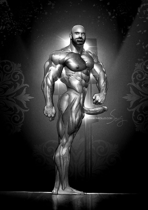 inkollo: Samson in his most glorious competitive bodybuilder shape.Source: INKOLLO